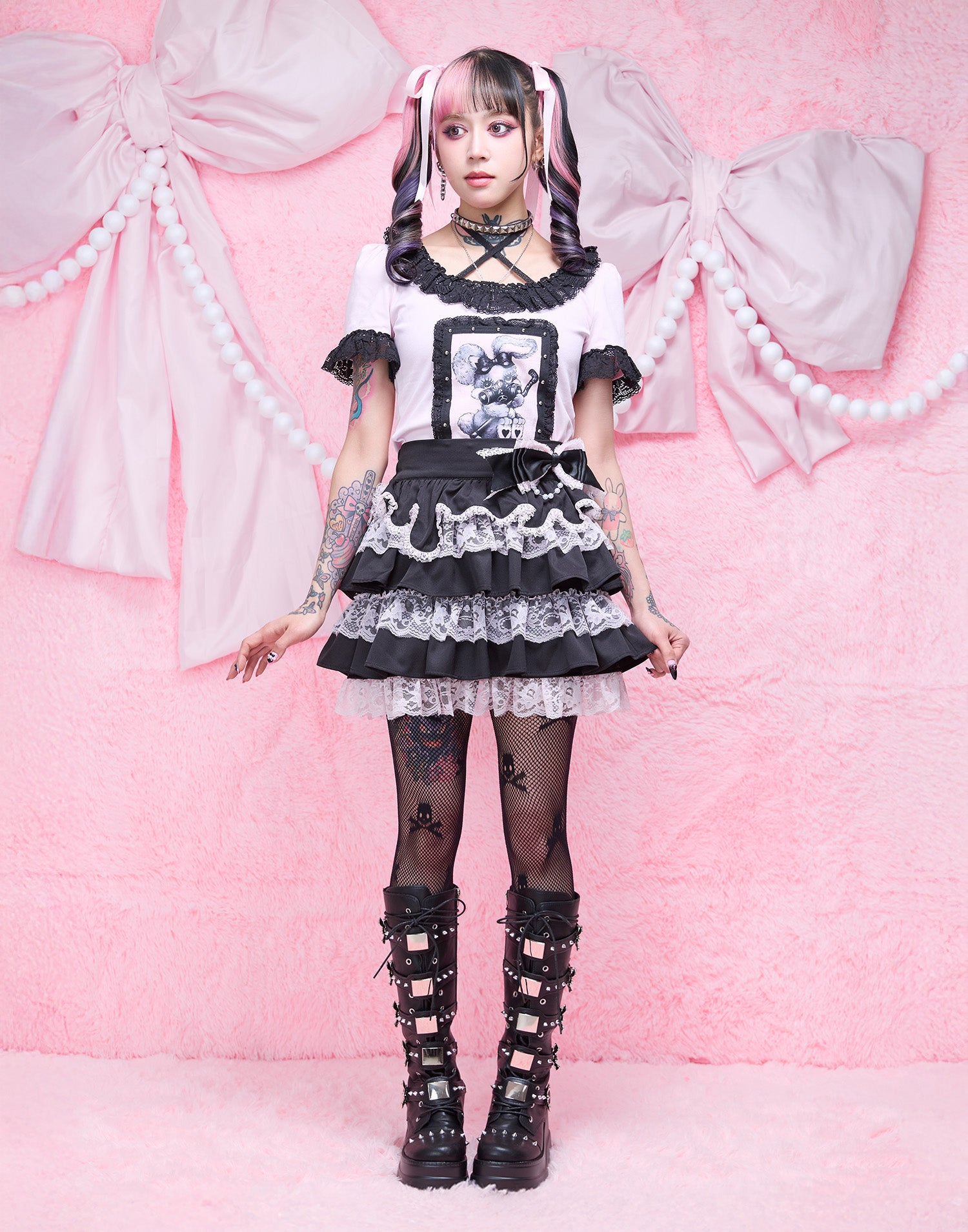 Melting lace tiered skirt – AVENCHUMU （アバンチュウム）