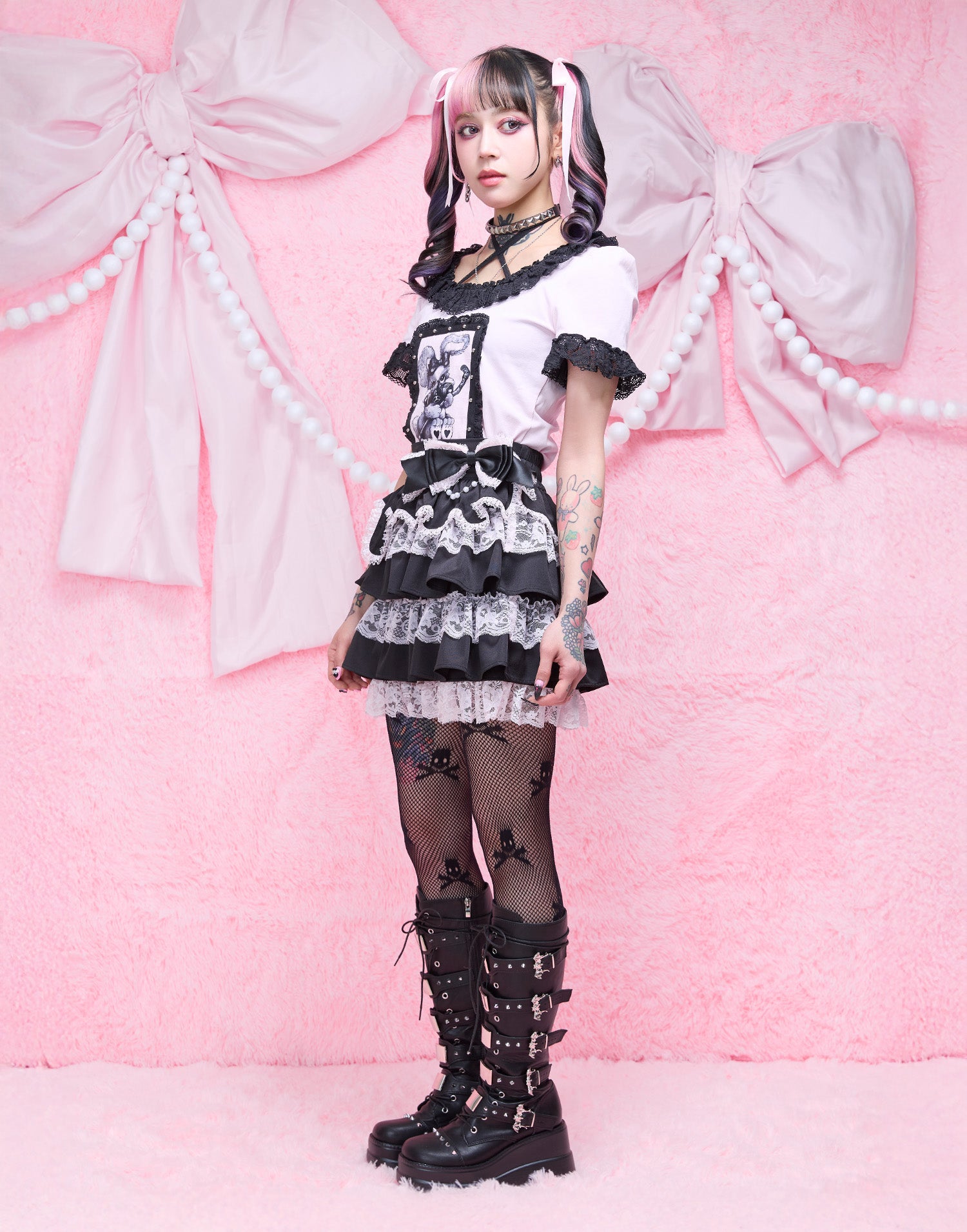 Melting lace tiered skirt – AVENCHUMU （アバンチュウム）