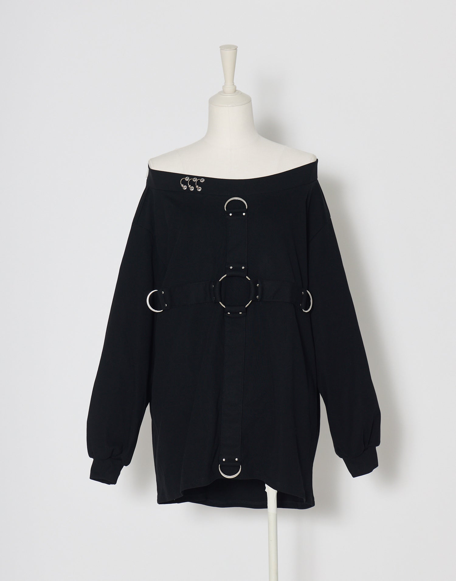 Front cross long sleeve T-shirt – AVENCHUMU （アバンチュウム）