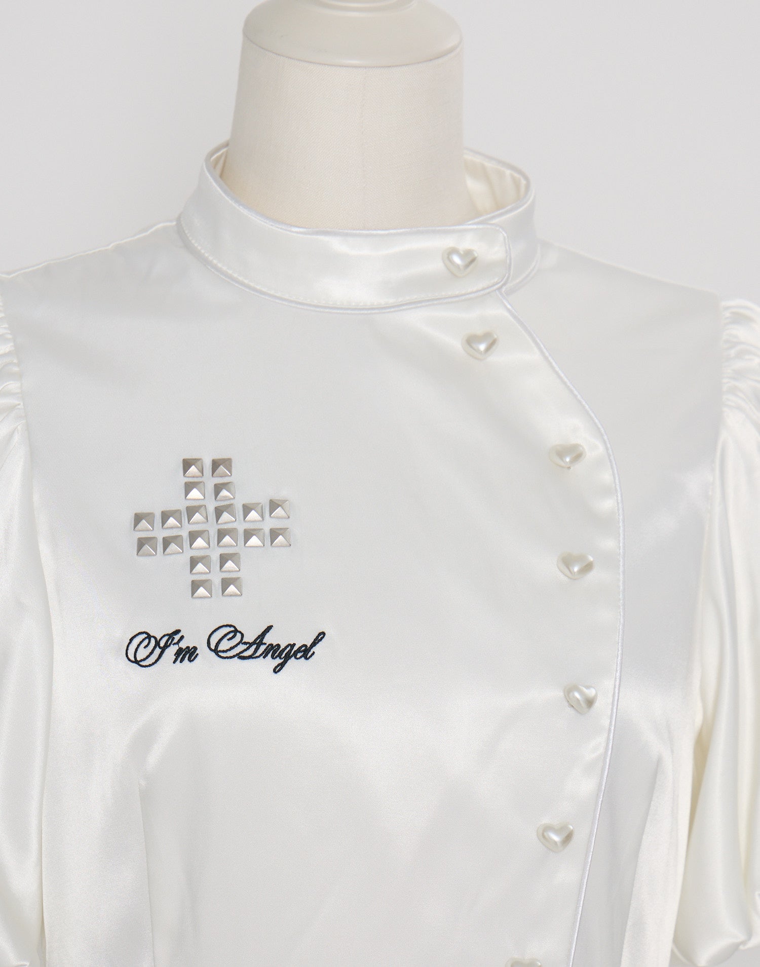 AVENCHUMU Like a nurse heart blouse ホワイト Like a nurse heart