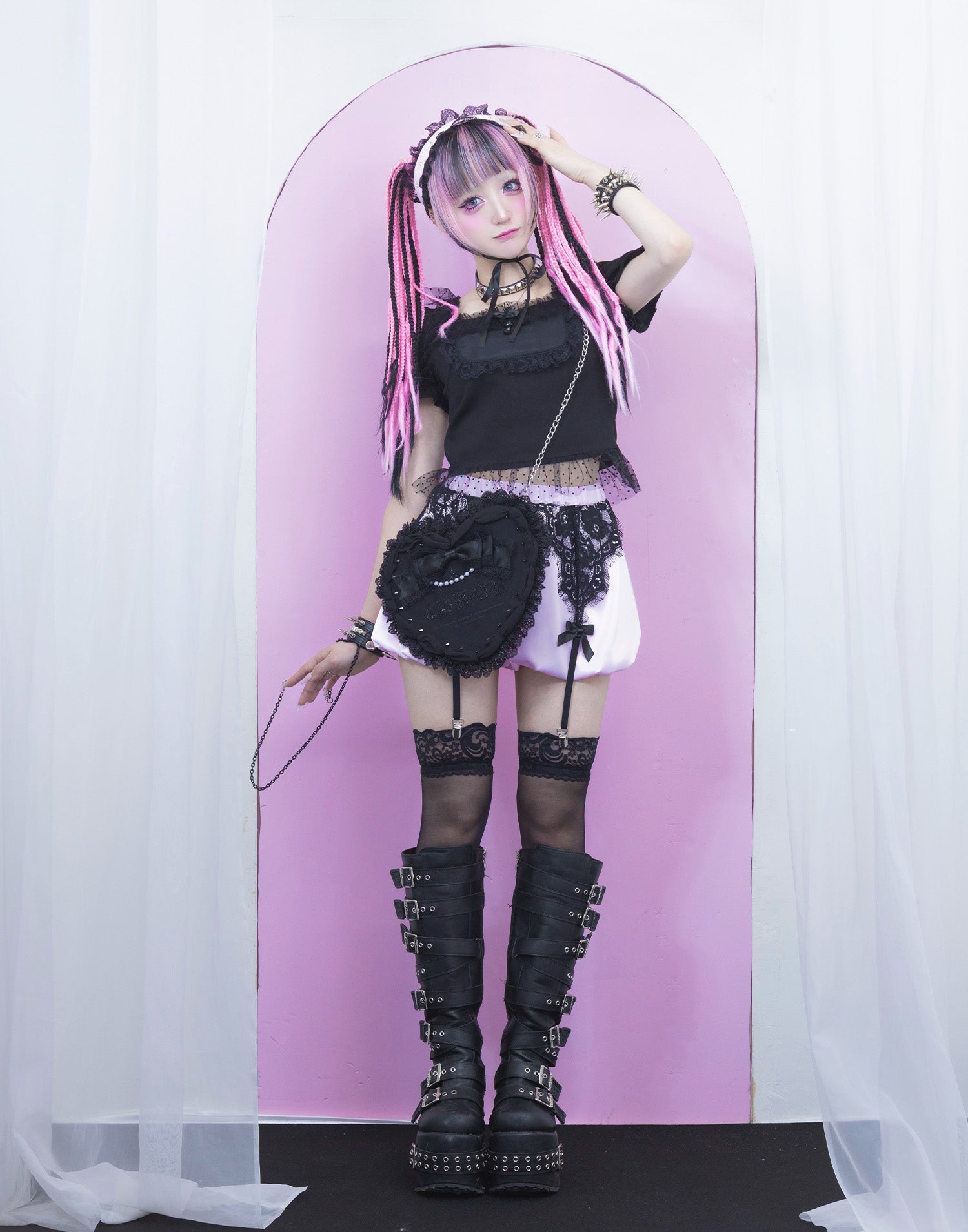 Tulle frill heart button puff tops – AVENCHUMU （アバンチュウム）