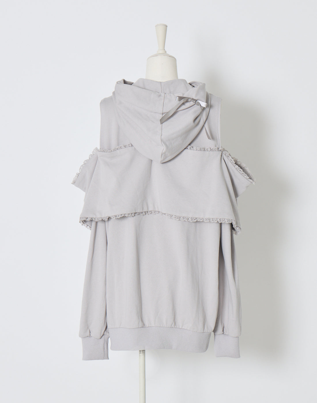 Ribbon shoulder zip hoodie oversize – AVENCHUMU