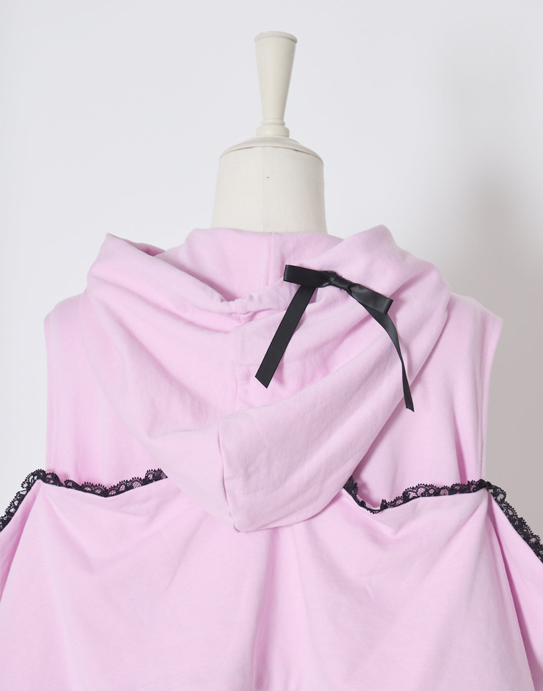 Ribbon shoulder zip hoodie oversize – AVENCHUMU