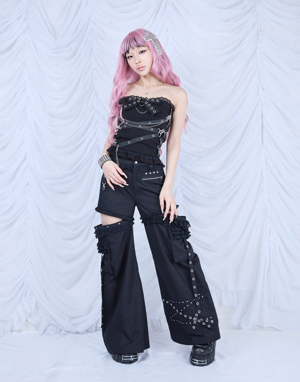 【5月12日(月)17:00販売開始】 Metal cord Separate 2way pants