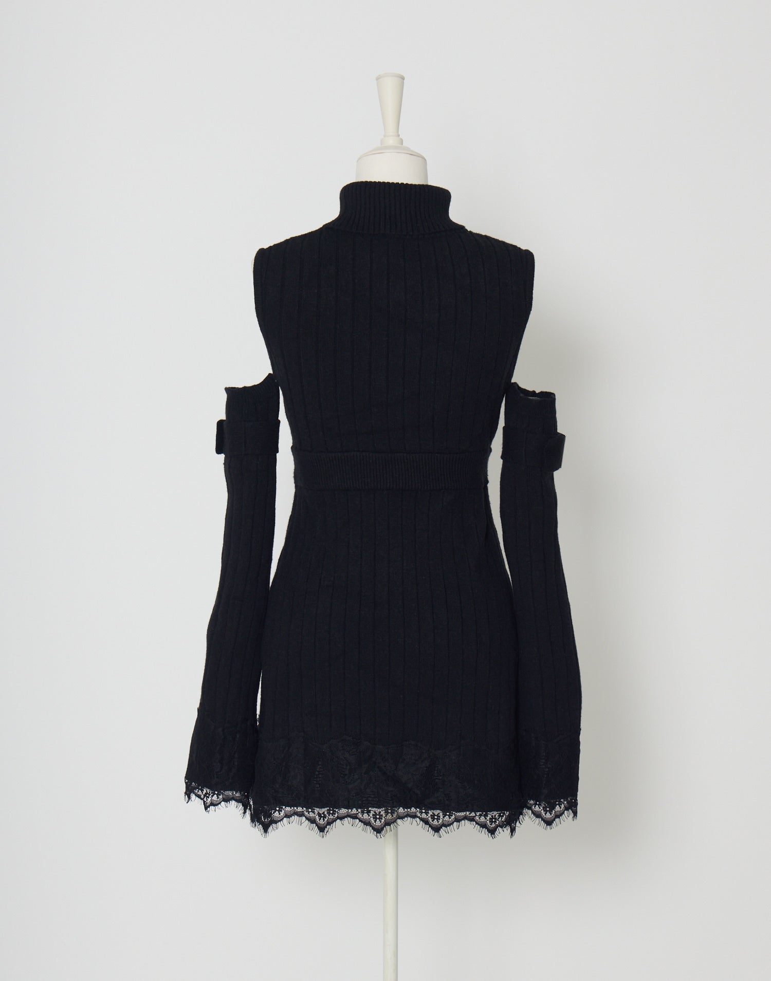 Belt & zip arm warmers knit one-piece – AVENCHUMU （アバンチュウム）