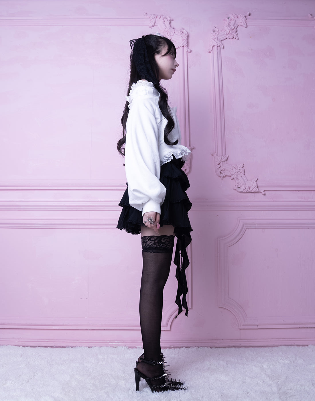 Ruffle frill ribbon tiered skirt – AVENCHUMU （アバンチュウム）