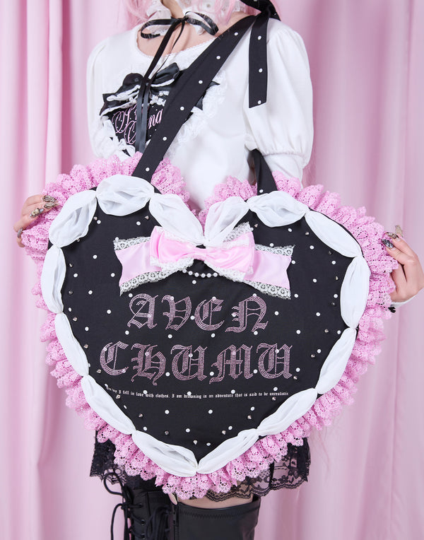 【10/6(月)18時販売開始】Love heart's cake tote bag（新色）