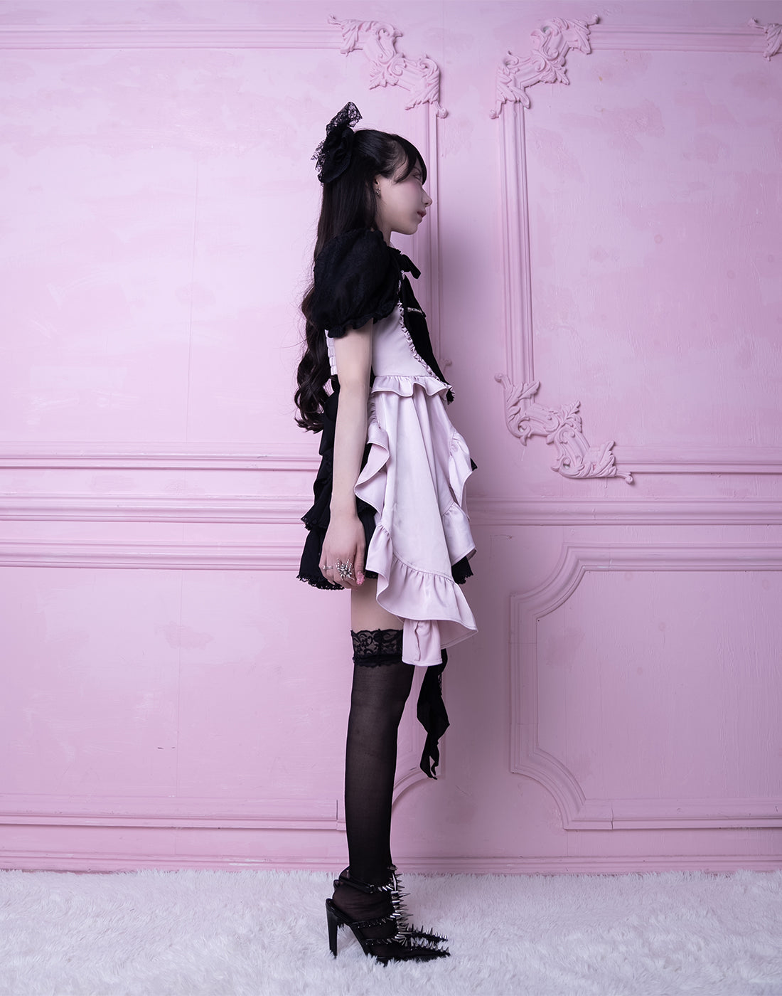 Zip heart ＆ chain ruffle gilet – AVENCHUMU （アバンチュウム）