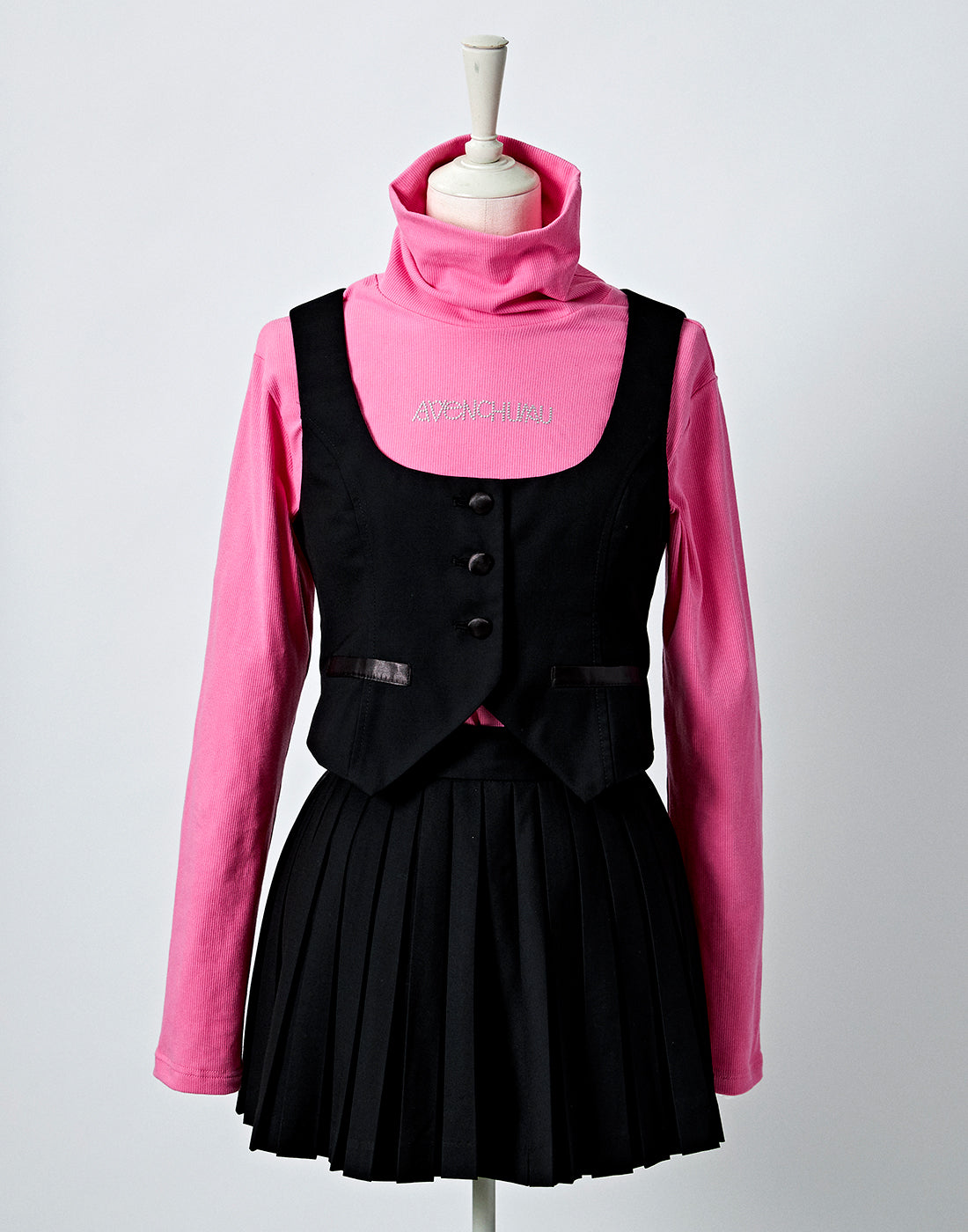 Girls pleated harness skirt – AVENCHUMU （アバンチュウム）