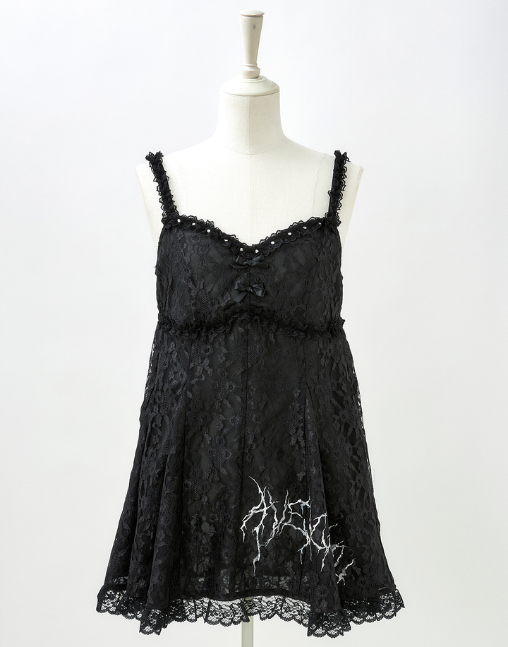 Punkish Bad Girl Lace onepiece – AVENCHUMU (アバンチュウム) Punkish Bad Girl Lace onepiece – AVENCHUMU (アバンチュウム)