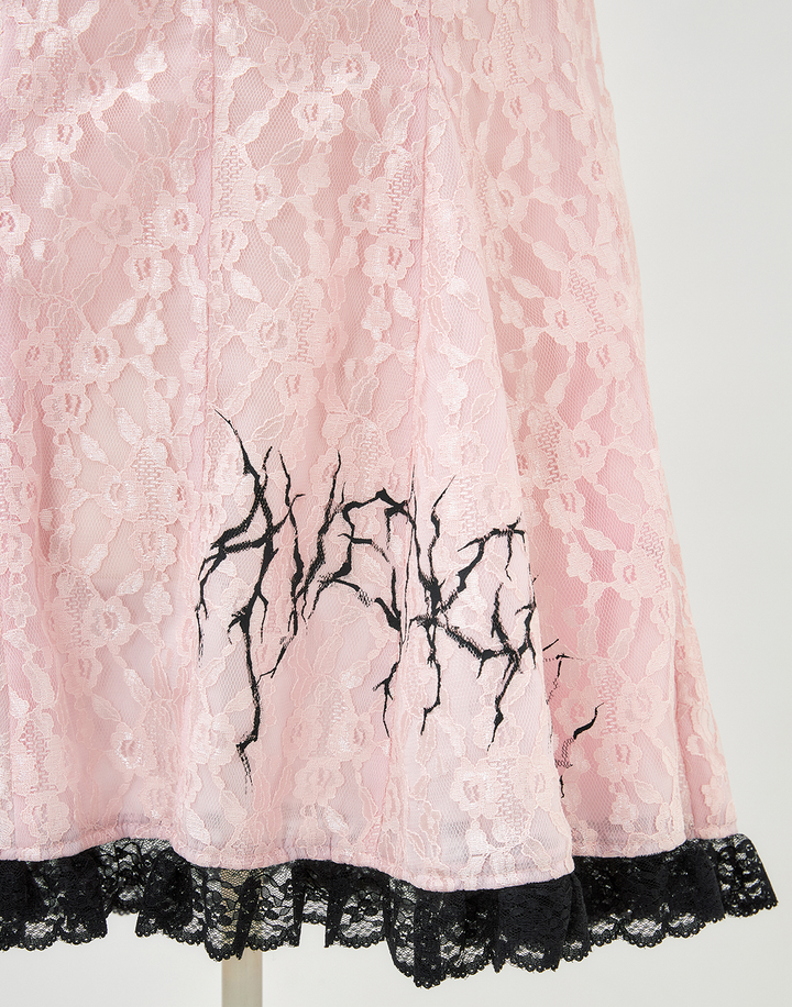 Punkish Bad Girl Lace onepiece – AVENCHUMU (アバンチュウム) Punkish Bad Girl Lace onepiece – AVENCHUMU (アバンチュウム)