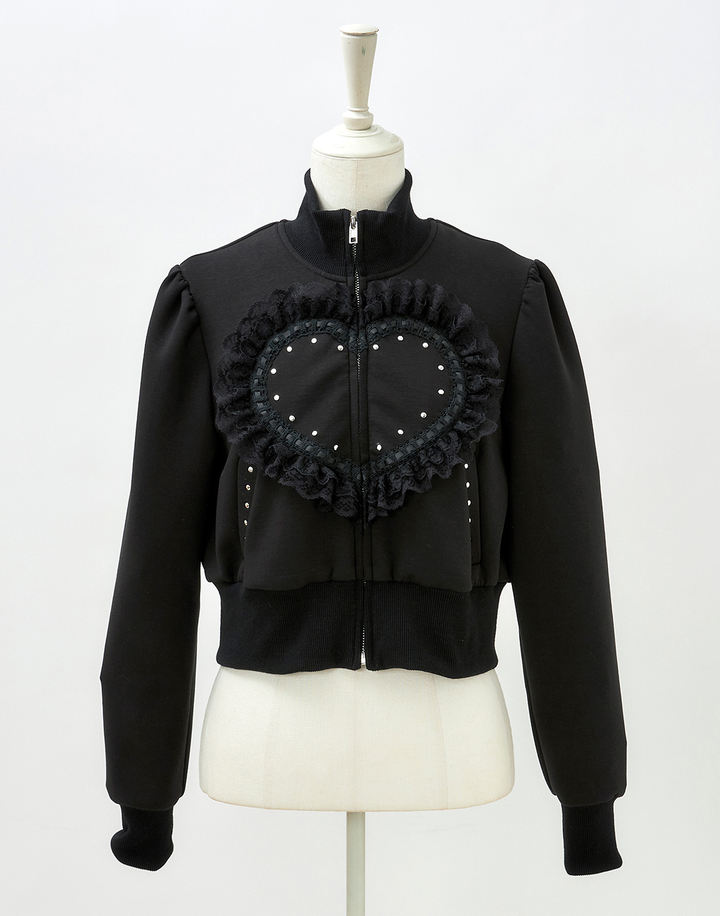 Love heart's cake zip outer – AVENCHUMU (アバンチュウム) Love heart's cake zip outer – AVENCHUMU (アバンチュウム)
