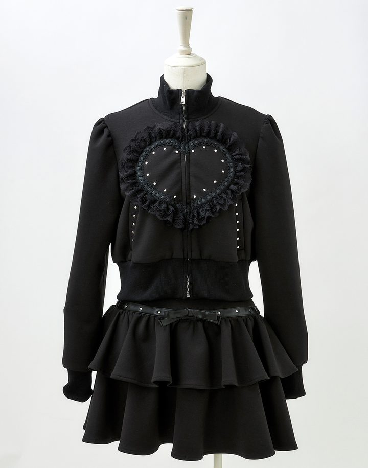Love heart's cake zip outer – AVENCHUMU (アバンチュウム) Love heart's cake zip outer – AVENCHUMU (アバンチュウム)