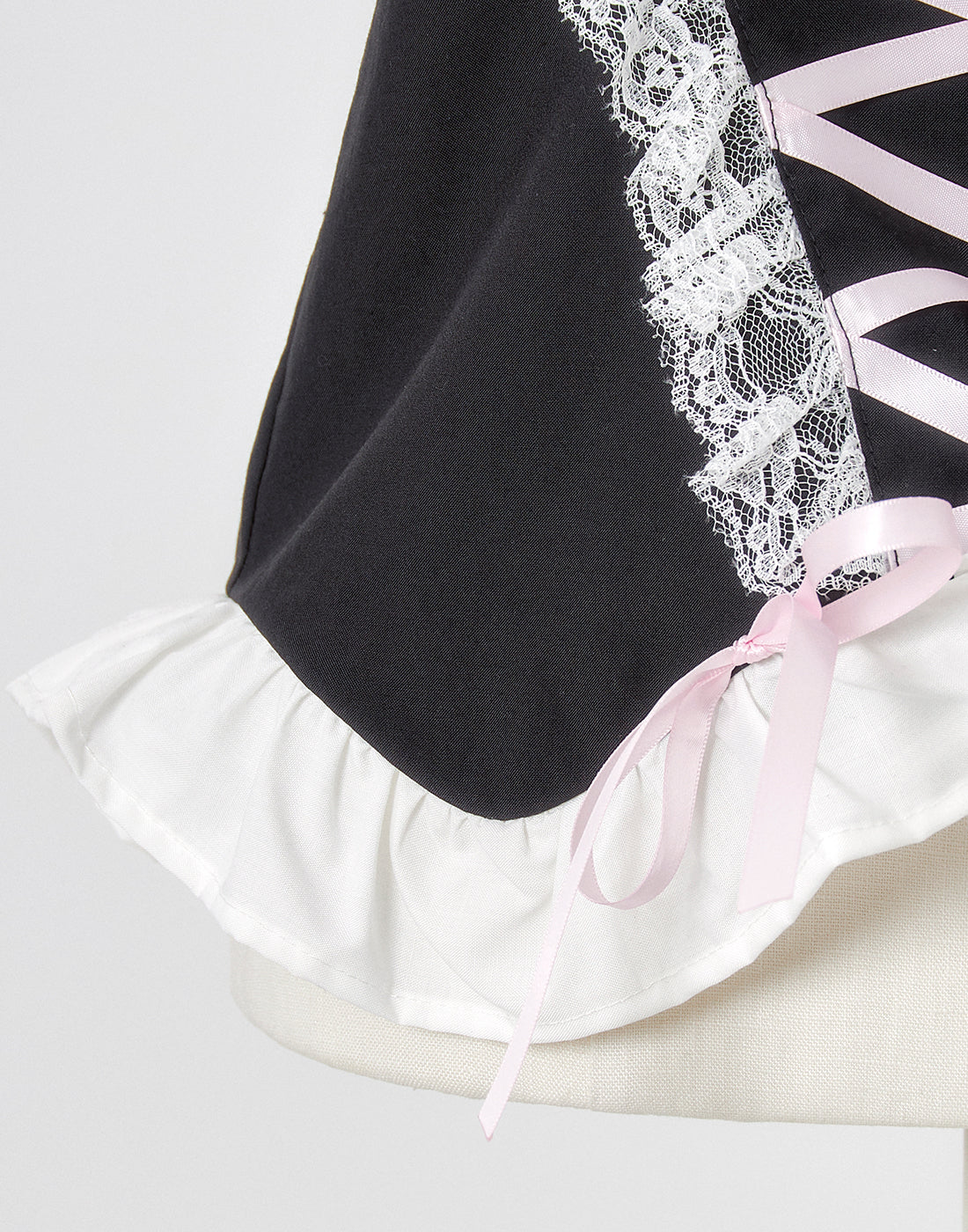 Ribbon chain lace up corset tops – AVENCHUMU （アバンチュウム）