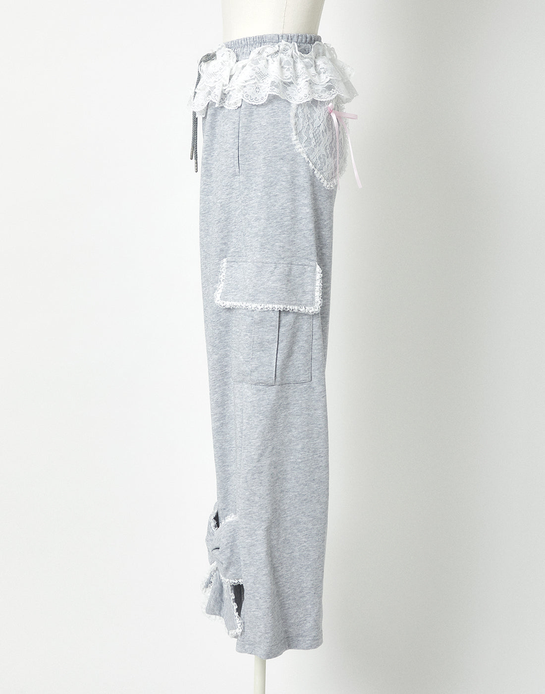 AVENCHUMU Tutu lace sweat ribbon pants レディース : ZOZOTOWN
