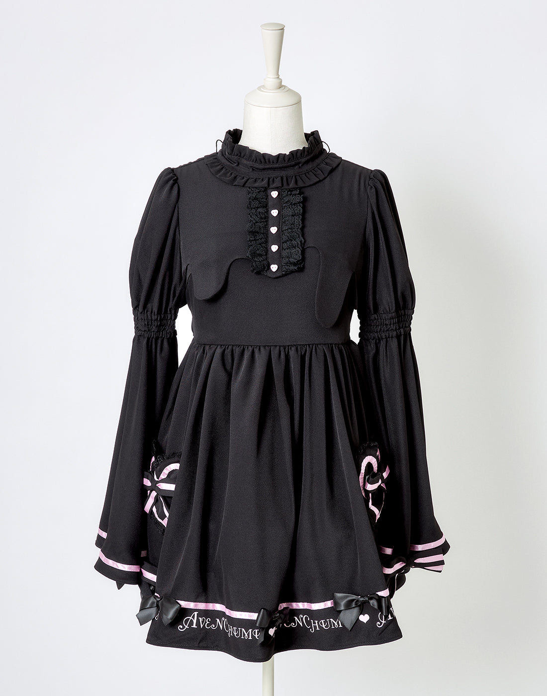 ワンピース AVENCHUMU Melty flare sleeve one piece Melty bicolor ribbon flare sleeve one piece – AVENCHUMU