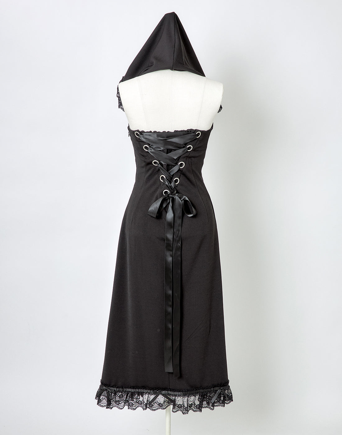 AVENCHUMU ワンピース Lace trimming hoodie sleeveless long one piece – AVENCHUMU