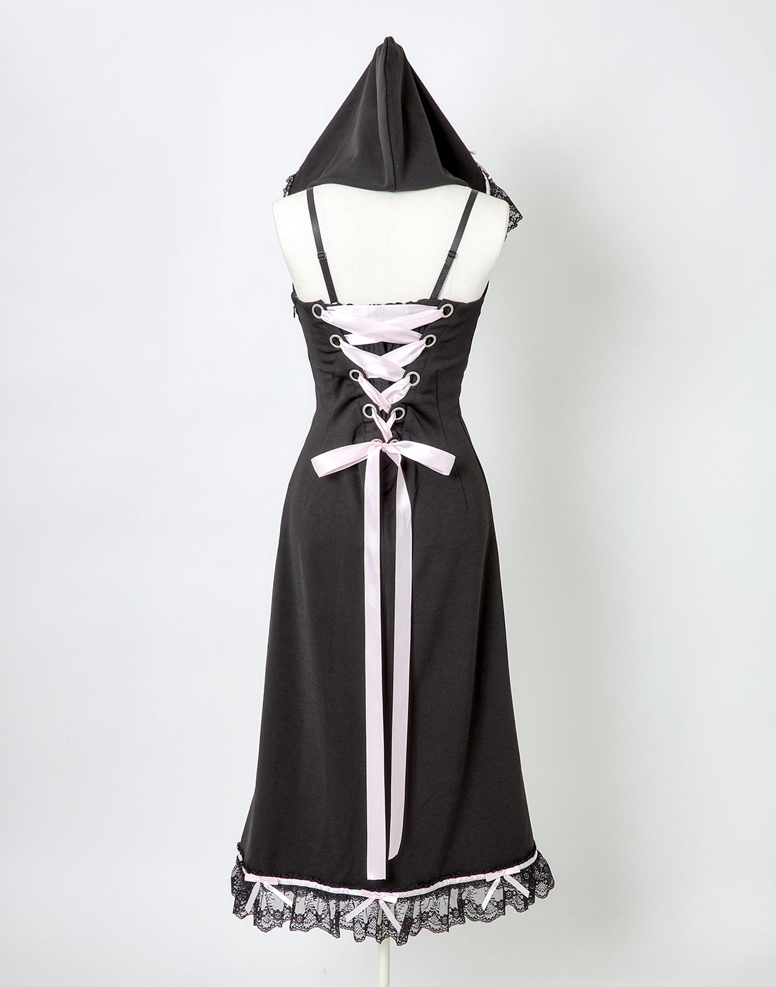 AVENCHUMU ワンピース Lace trimming hoodie sleeveless long one piece – AVENCHUMU