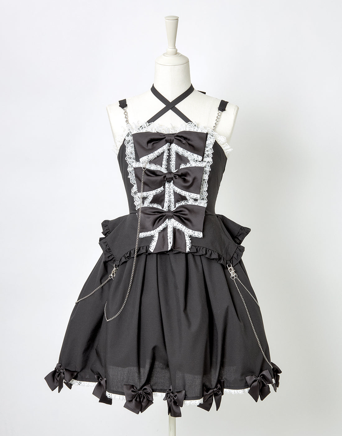 【AVENCHUMU】 Front ribbon chain one piece Front ribbon chain one piece – AVENCHUMU （アバンチュウム）