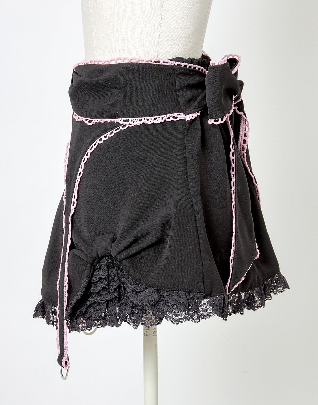 Side ribbon & frill back ribbon skirt – AVENCHUMU
