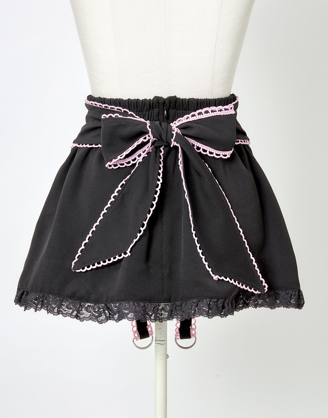 Side ribbon & frill back ribbon skirt – AVENCHUMU （アバンチュウム）