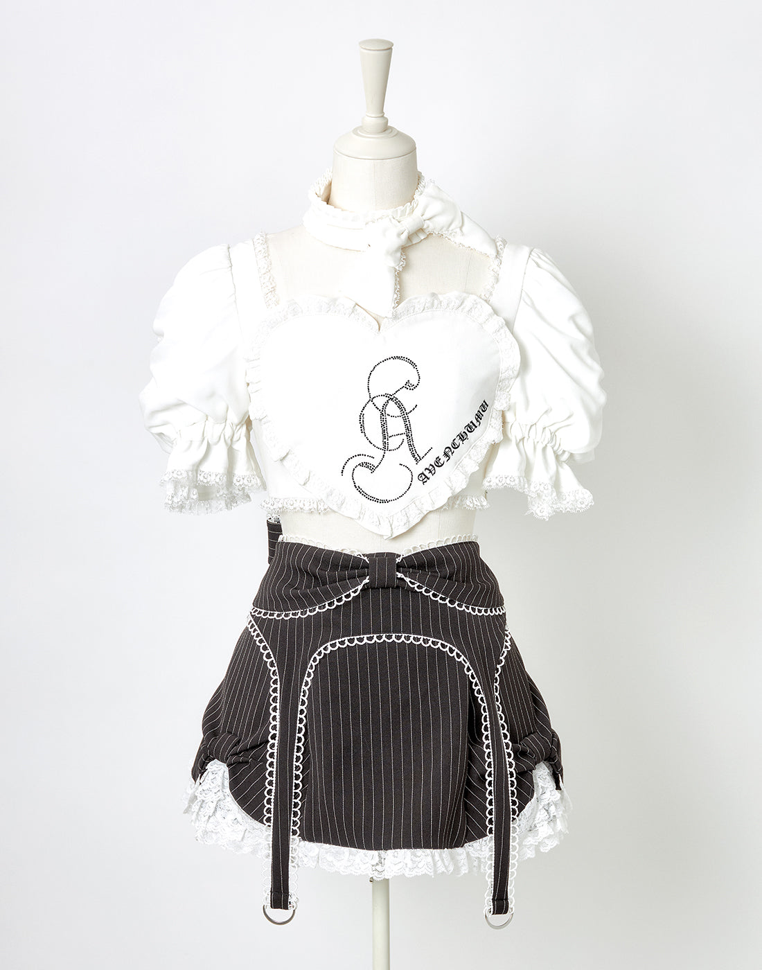 Side ribbon & frill back ribbon skirt – AVENCHUMU Side ribbon & frill back ribbon skirt – AVENCHUMU