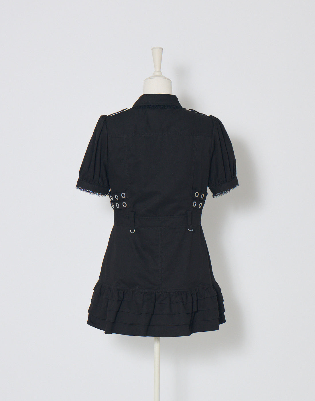 ワンピース Hole in V Belt Mini One Piece Black Sunshine 79 Sunshine Solids Keyhole V-Plunge Halter One