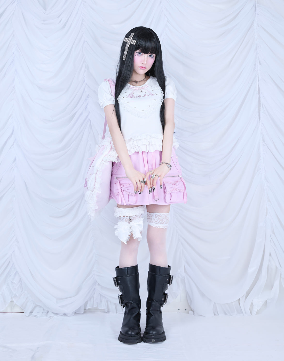 Heart studs & message puff t-shirt – AVENCHUMU （アバンチュウム）