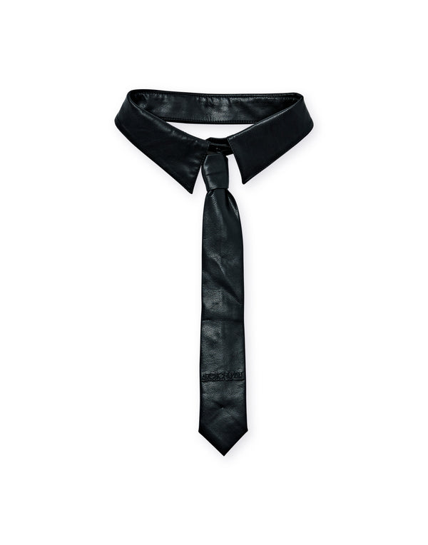 AVENCHUMU leather collar&necktie