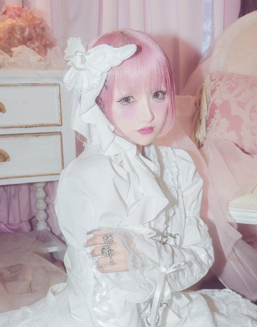 Angel ribbon lace headdress – AVENCHUMU （アバンチュウム）