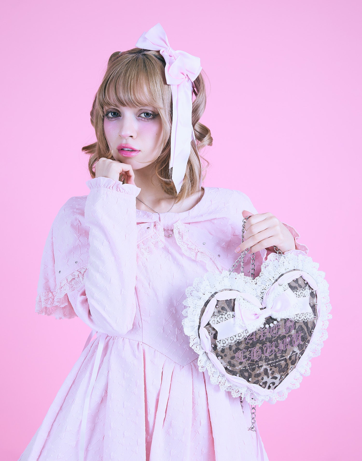 avenchumu ハート ワンピース ピンク XS POPUP先行再販】Love heart's cake pochette – AVENCHUMU