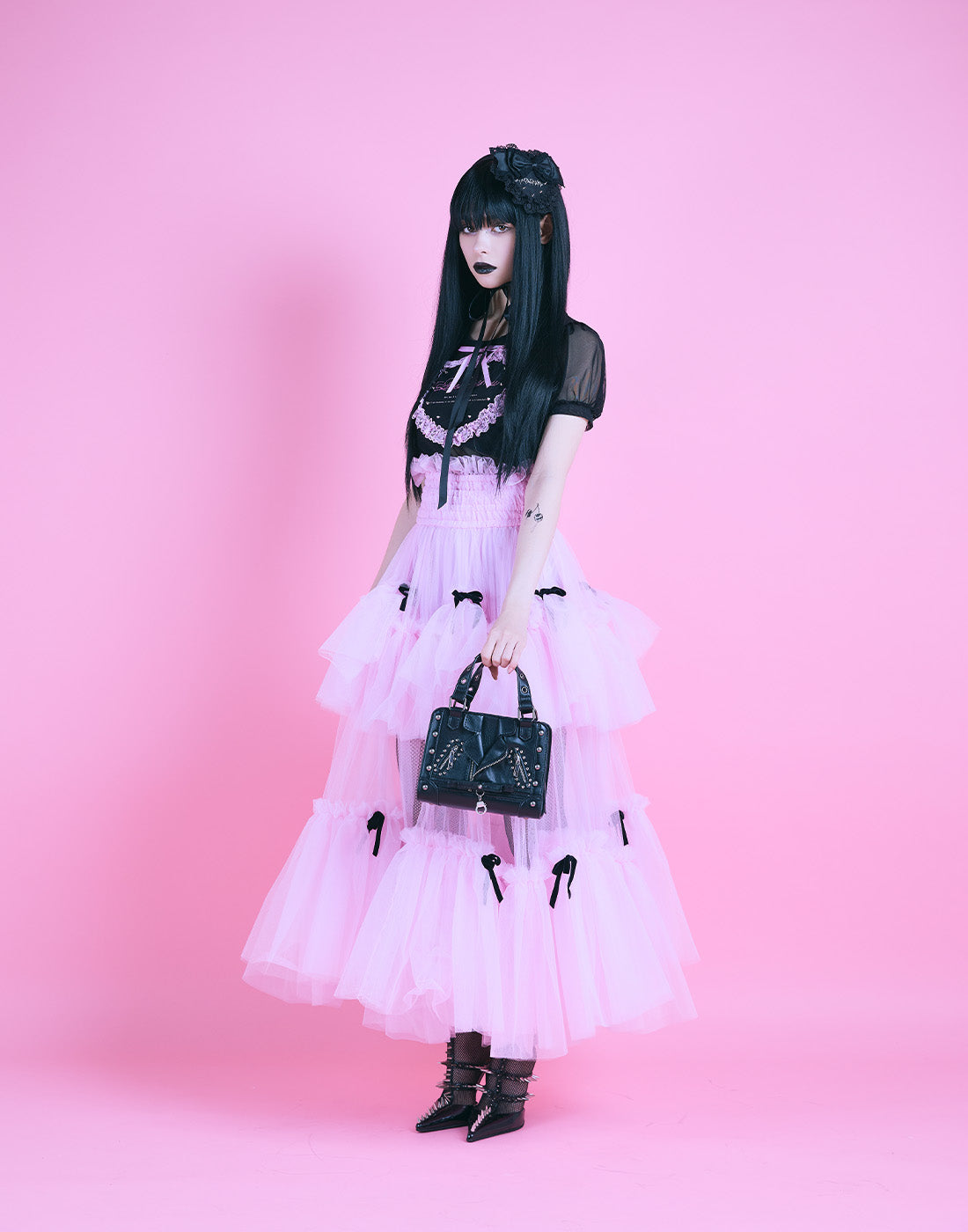 スカート AVeNCHUMU Bad princess tulle long skirt Bad princess tulle long skirt – AVENCHUMU （アバンチュウム）