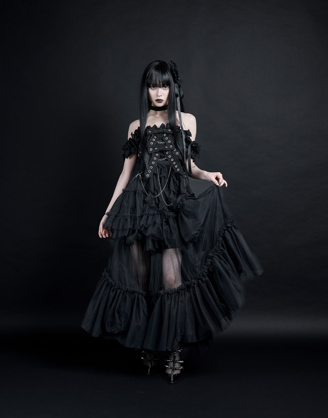 アバンチュウム Lethalribbon sleeveless onepiece Lethal ribbon sleeveless one piece – AVENCHUMU （アバンチュウム）