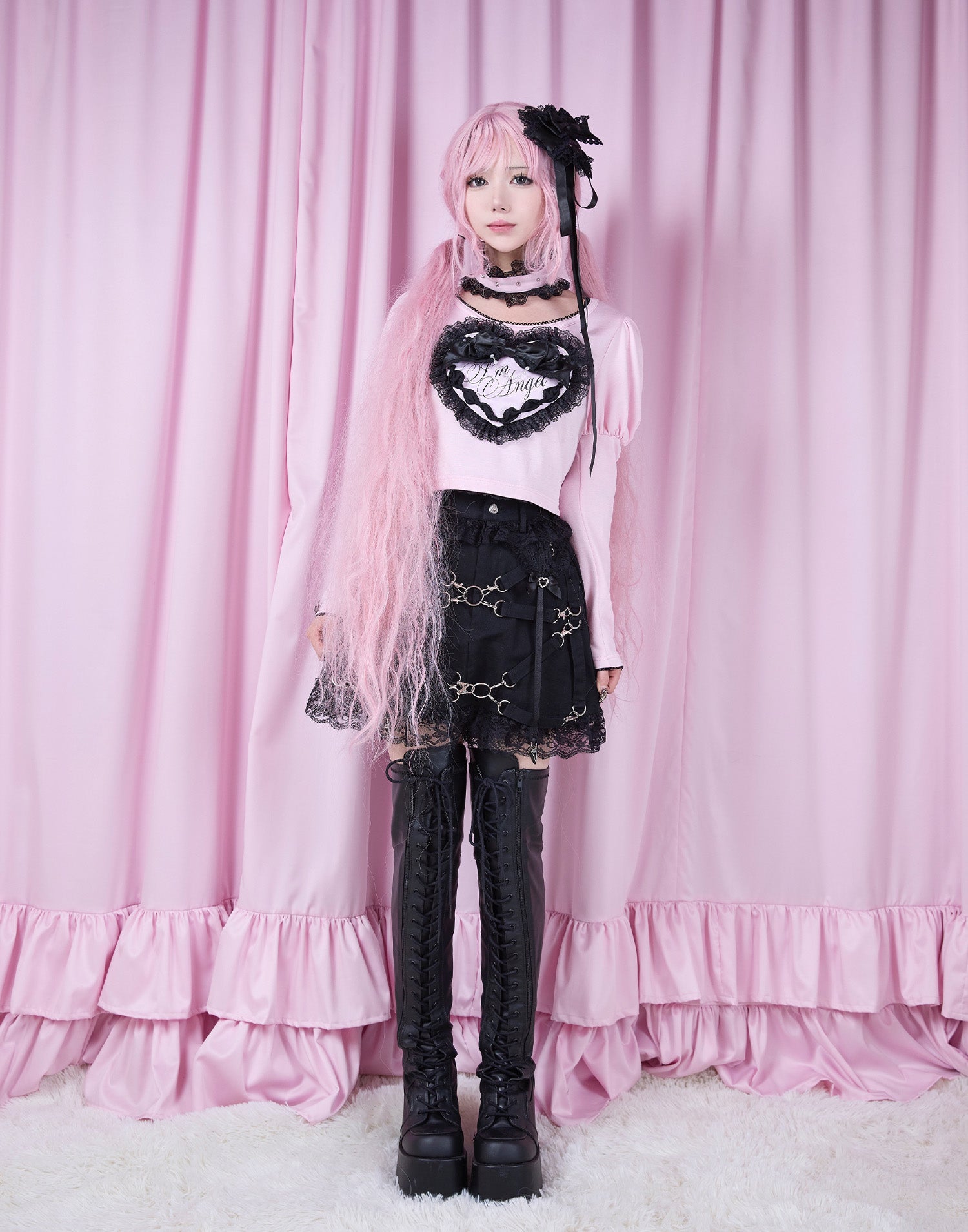 Garter & Harness lace mini skirt – AVENCHUMU （アバンチュウム）