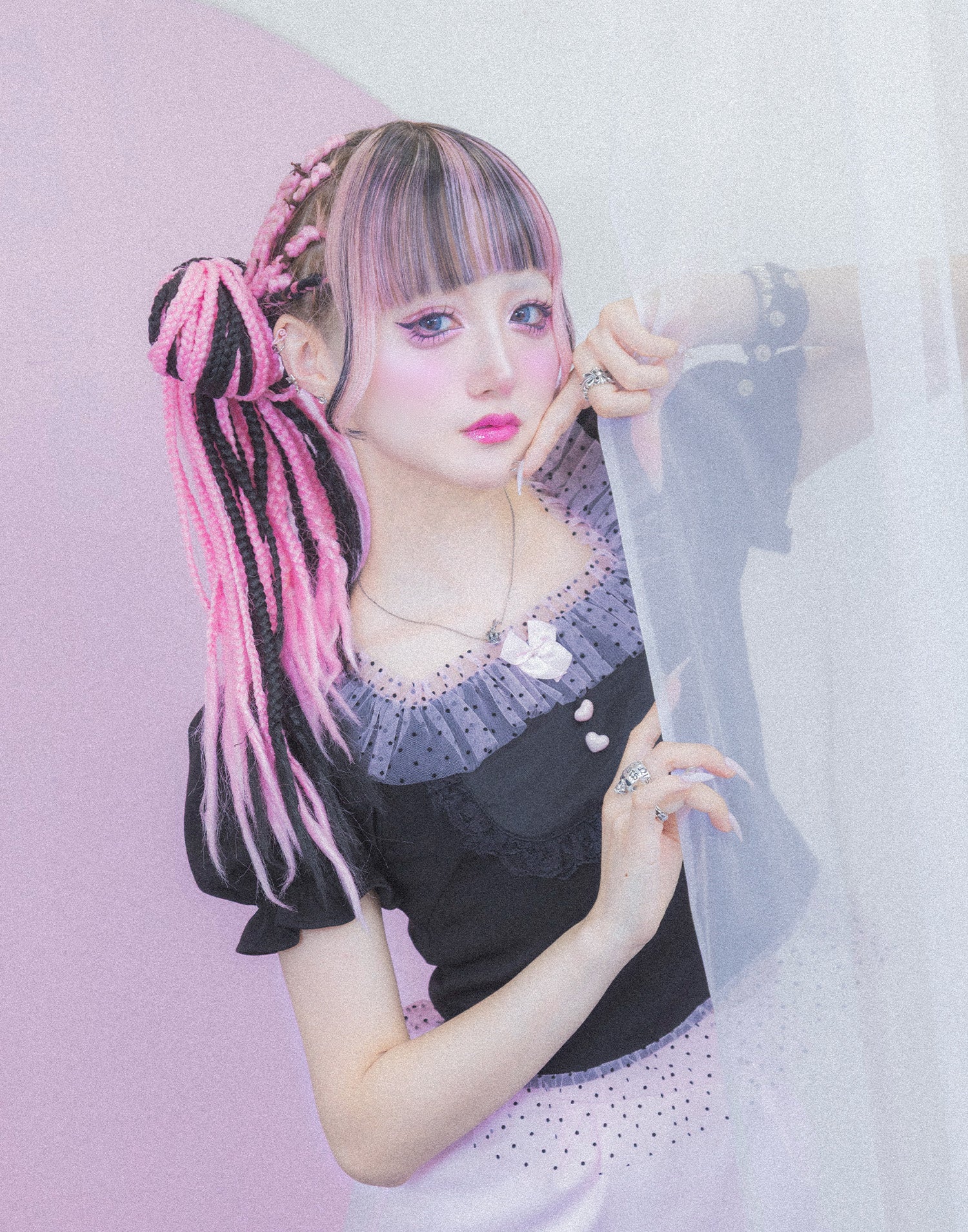 Tulle frill heart button puff tops – AVENCHUMU （アバンチュウム）