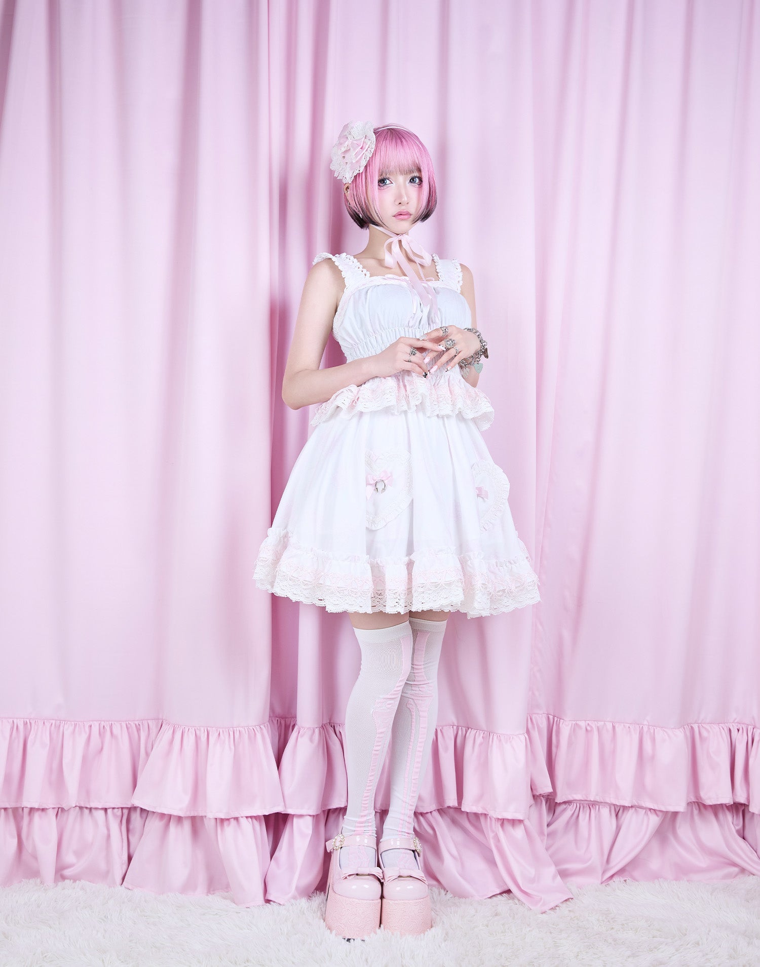 Skull illustration print heart skirt – AVENCHUMU