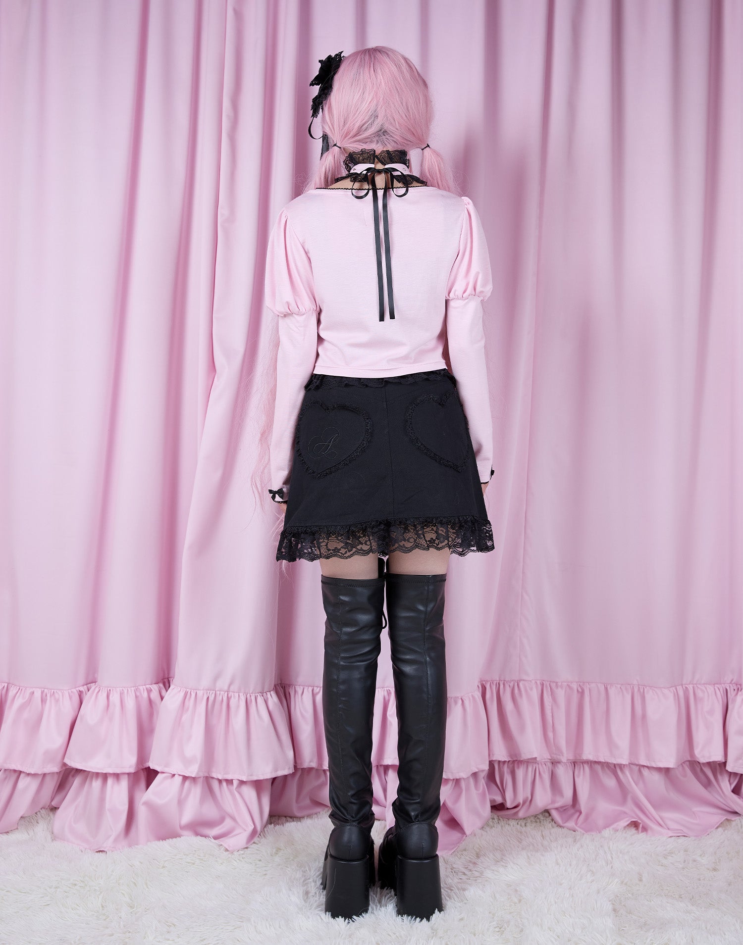 Garter & Harness lace mini skirt – AVENCHUMU （アバンチュウム）