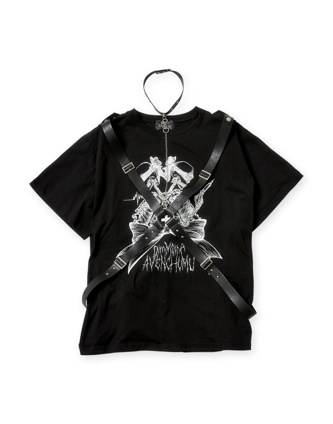 5月31日(金)17:00予約開始】twin skull print harness T-shirt ...