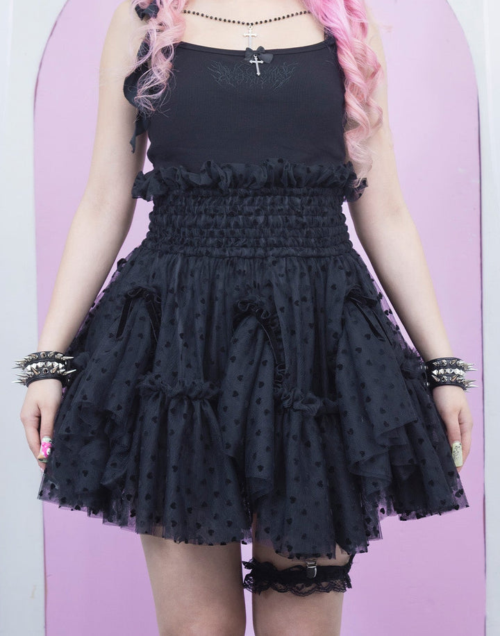 Bad princess tulle mini skirt – AVENCHUMU （アバンチュウム） avenchumu Bad princess tulle mini skirt