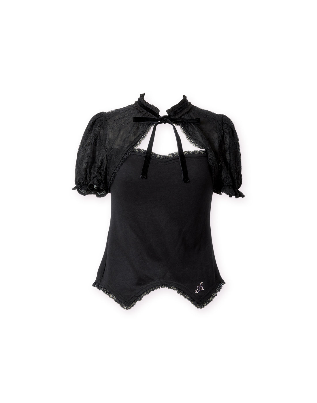 Lace blouse style cutsew tops – AVENCHUMU （アバンチュウム）
