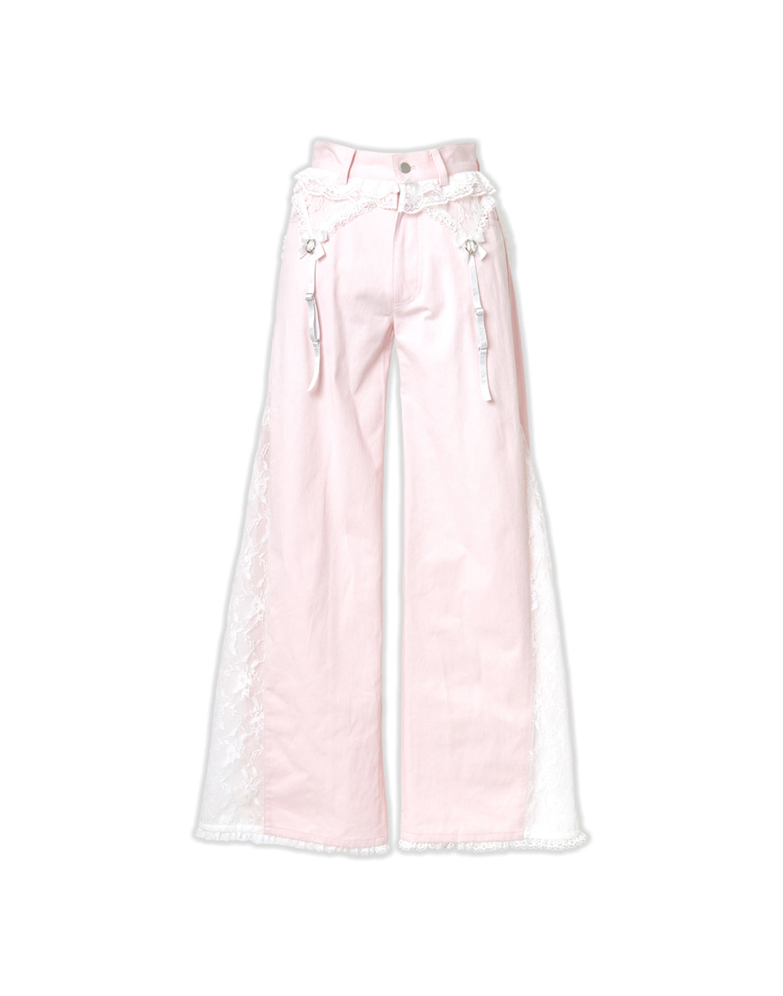 ★AMES-WORLDWIDE★NYLON WIDE PANTS IVORY★正規品/直送料込 2WAY DETACHABLE EMBROIDERY WIDE PANTS(SET UP)｜CONVERSE