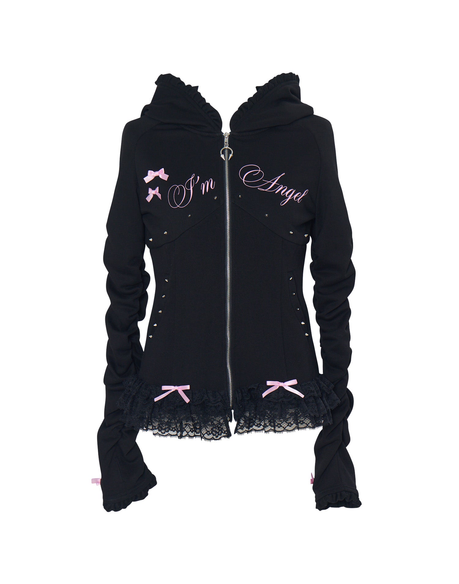 トップス I'm Angel frill zip foodie avenchumu I'm Angel frill zip foodie – AVENCHUMU （アバンチュウム）