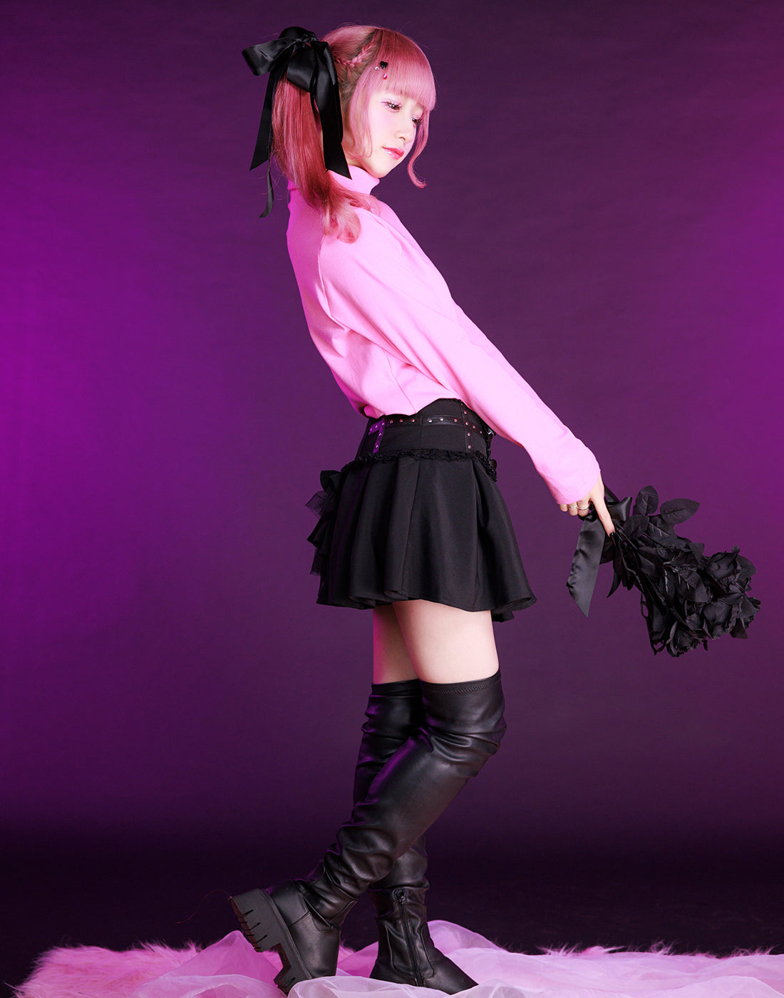 スカート AVENCHUMU Back frill skirt-like pants Back frill skirt-like pants – AVENCHUMU （アバンチュウム）