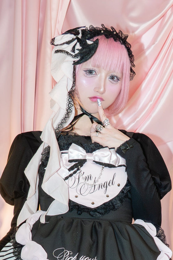 Devil ribbon lace headdress