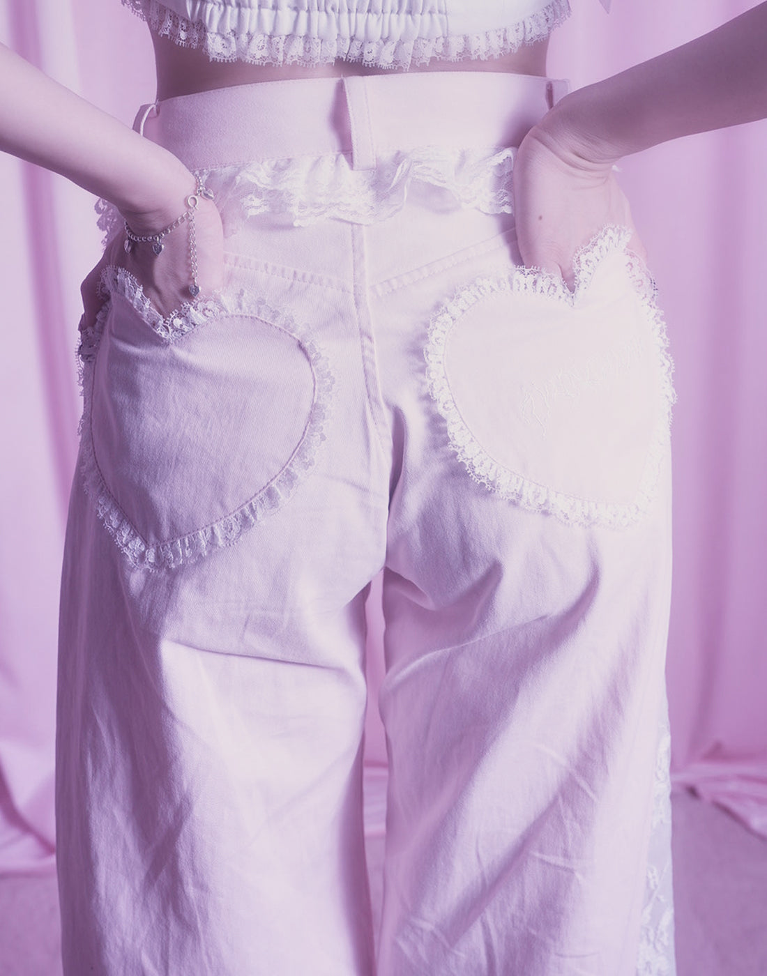 Lacy garter wide pants – AVENCHUMU （アバンチュウム）