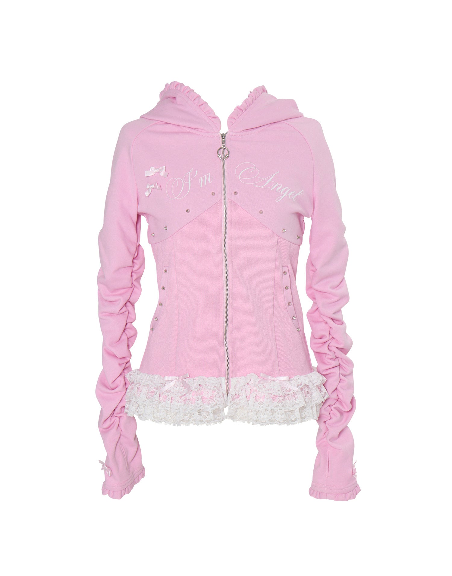 トップス I'm Angel frill zip foodie avenchumu I'm Angel frill zip foodie – AVENCHUMU （アバンチュウム）