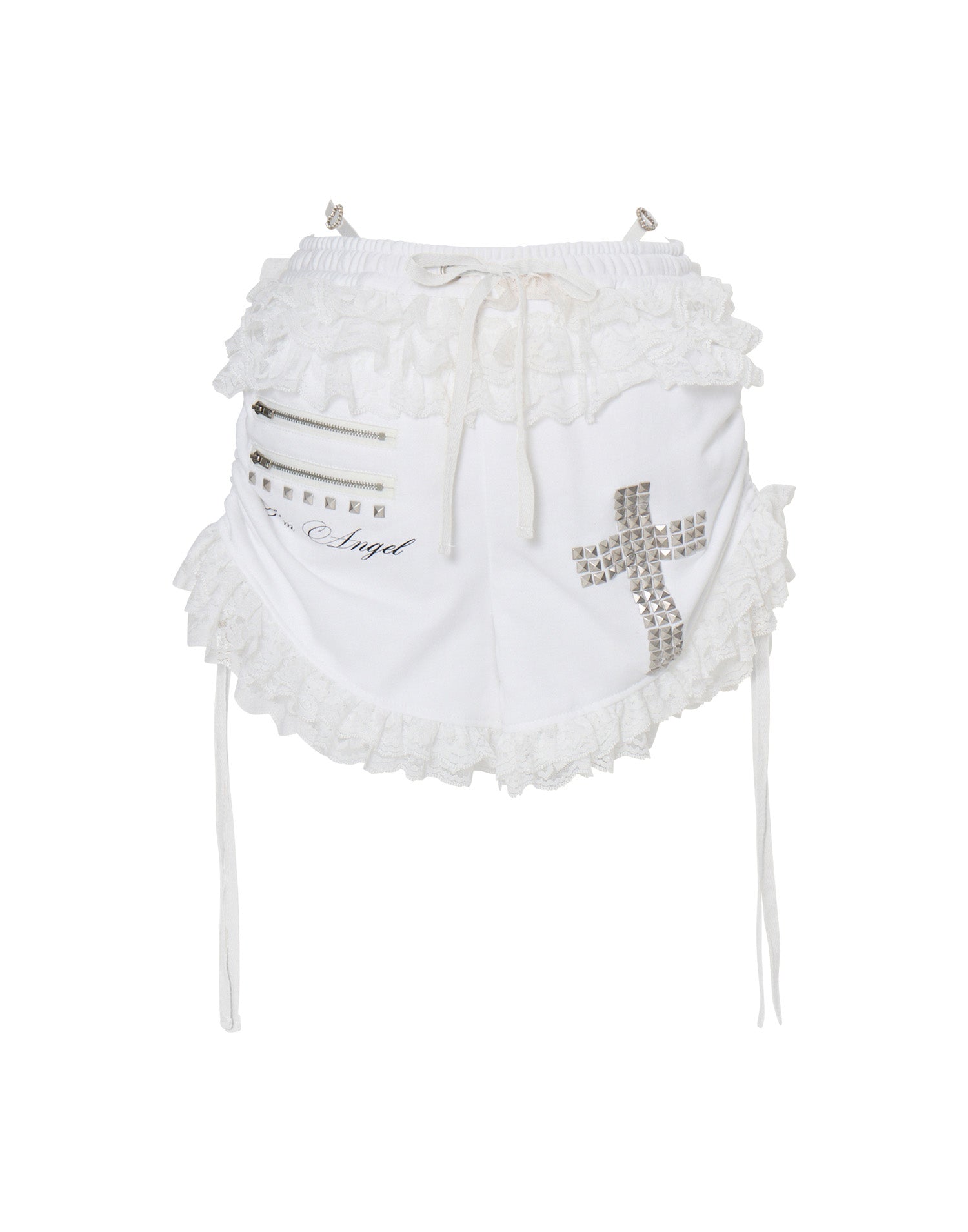 パンツ AVENCHUMU I'm Angel frill short pants I'm Angel frill short pants – AVENCHUMU （アバンチュウム）