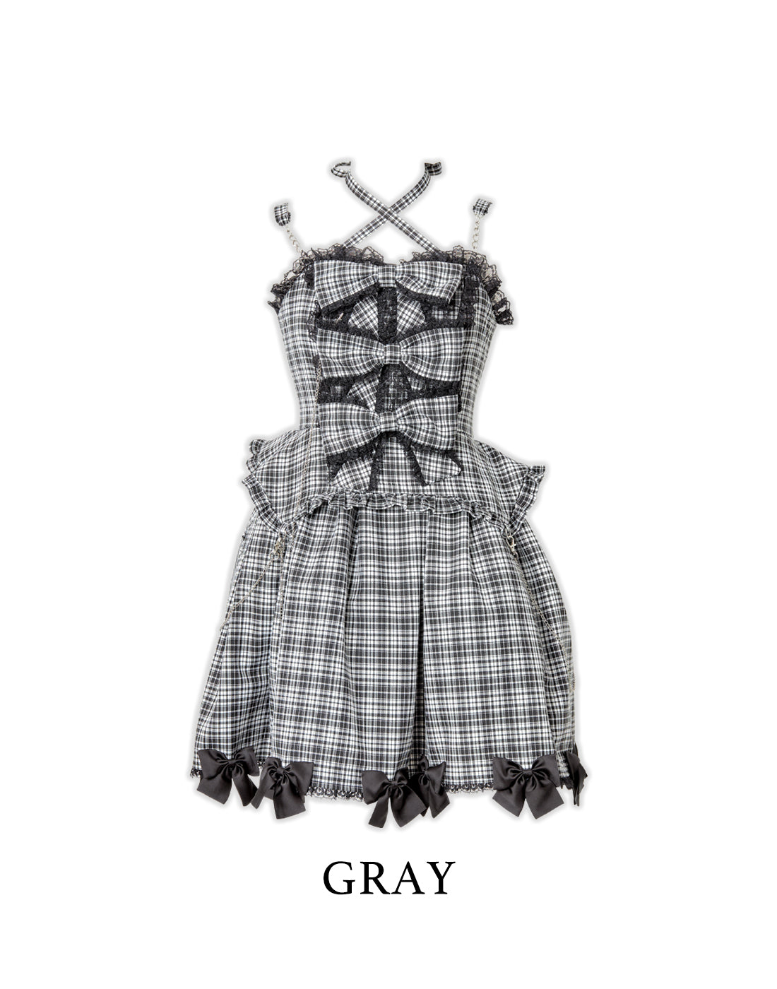 Front ribbon chain one piece – AVENCHUMU （アバンチュウム）