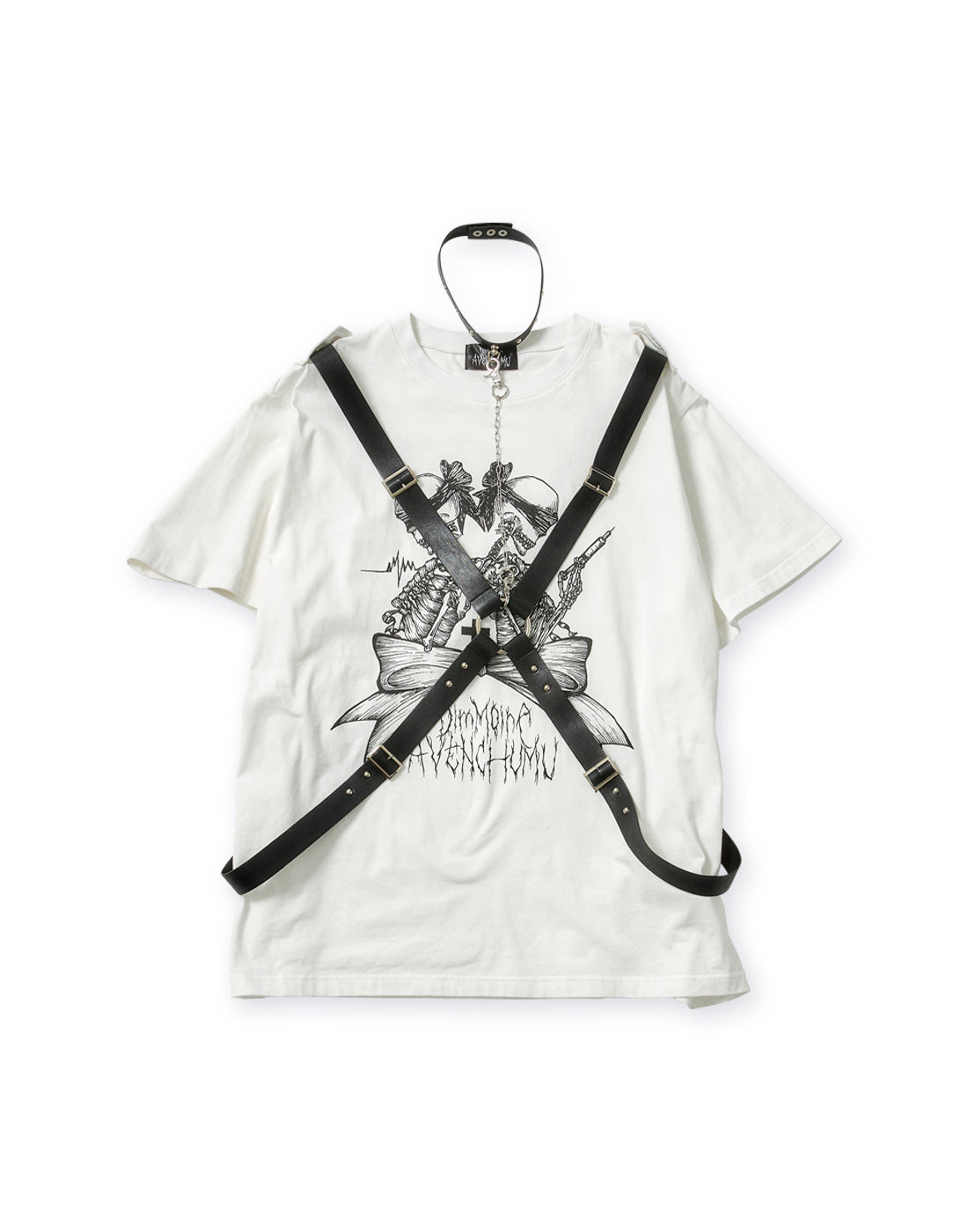 8月発送】twin skull print harness T-shirt – AVENCHUMU 