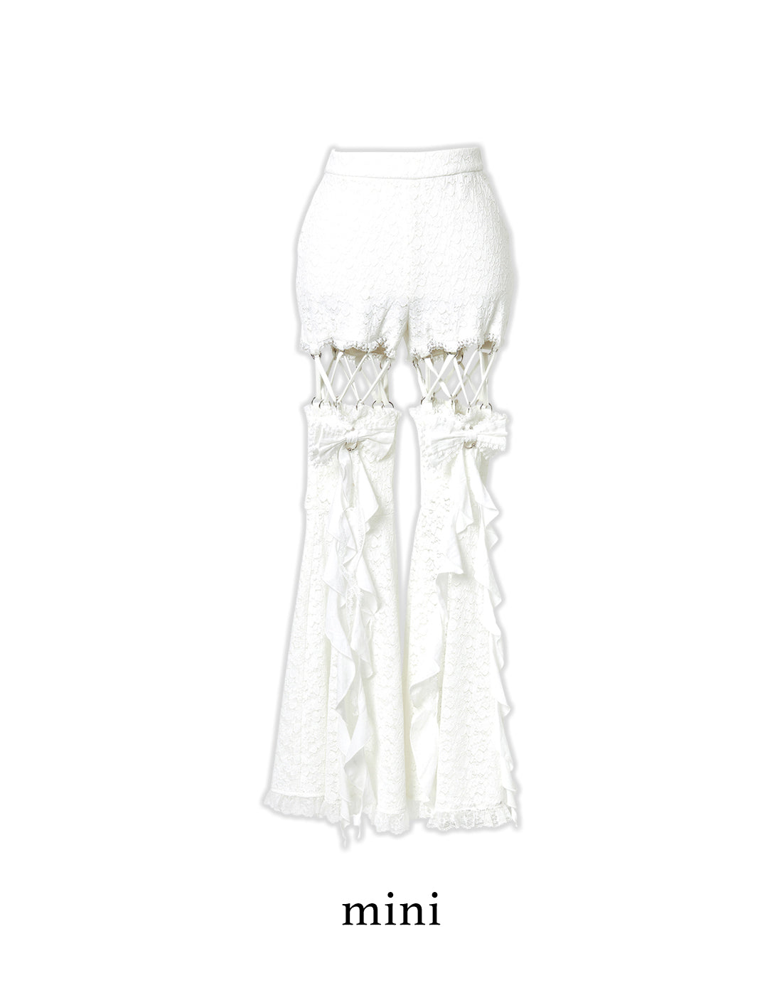 パンツ Roen HIROMUTAKAHARA lace up flared pants Roen lace up flared pants hiromutakahara